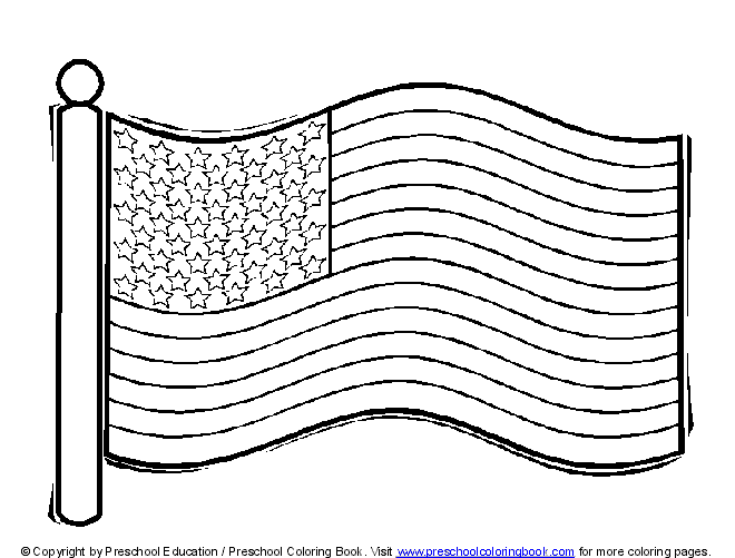 Www th of july flag day coloring page