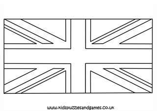 United kingdom flag louring page