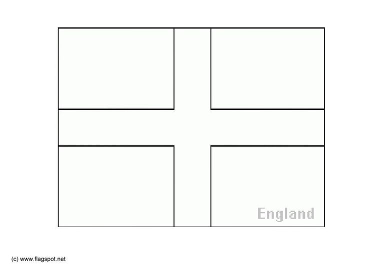 Coloring page flag england