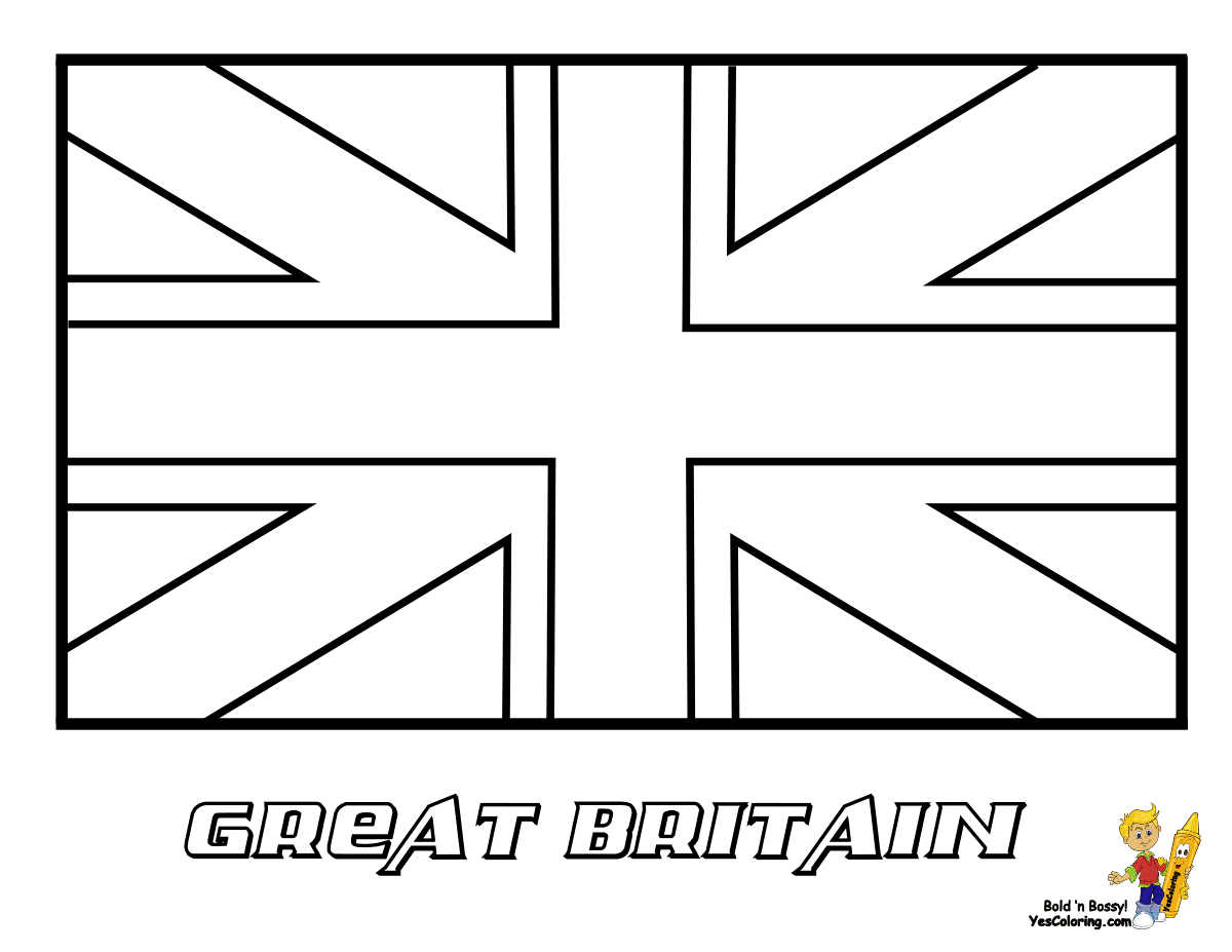 Flag of great britainenglandunited kingdom flag coloring page you have all international flags to color â flag coloring pages britain flag england flag