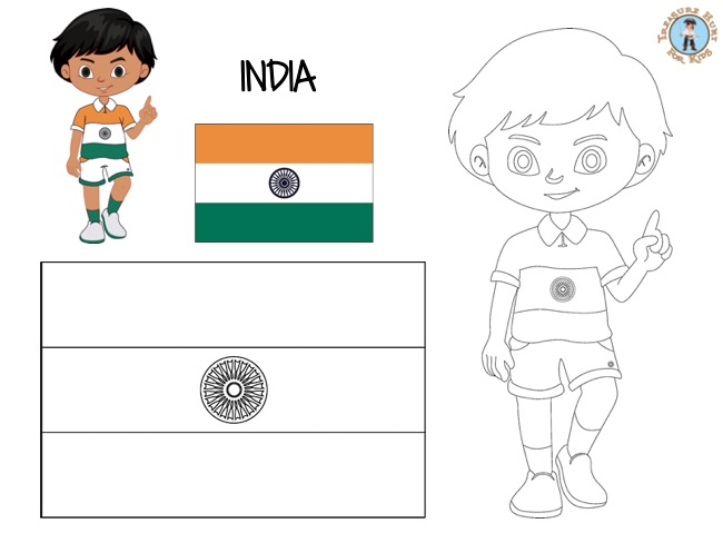 India coloring page