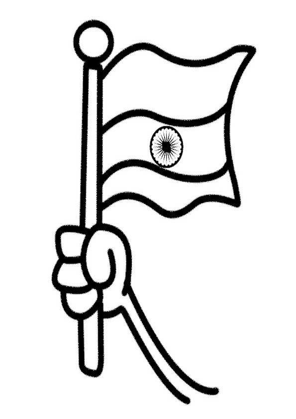 Coloring pages coloring page of indian flag