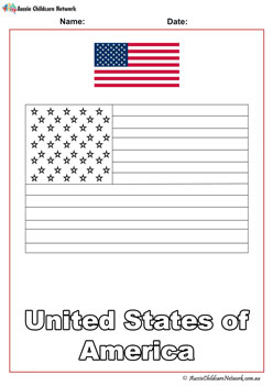 World flags colouring pages