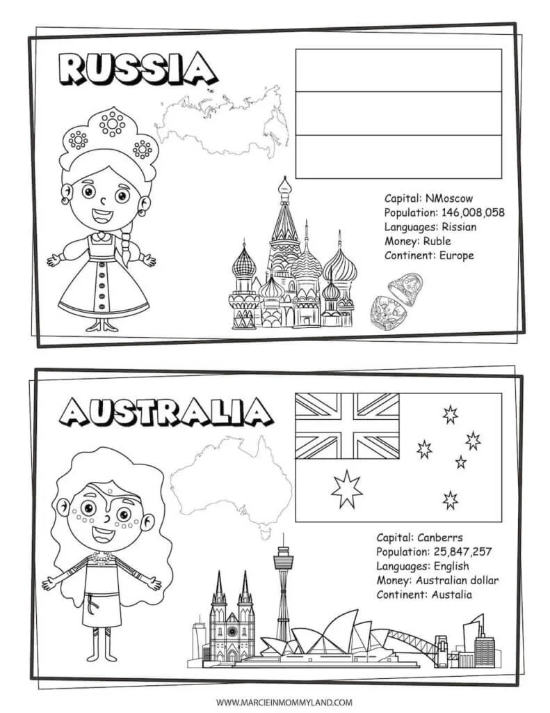 Free printable coloring pages of people all around the world