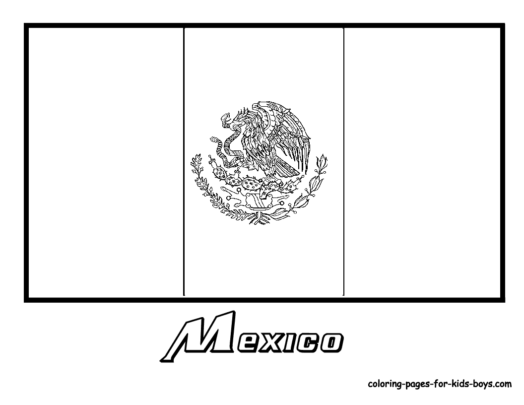 Flag coloring page