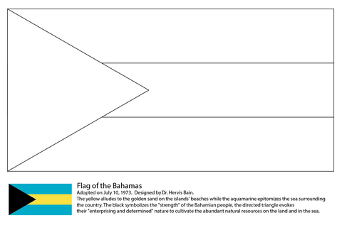 Flag of the bahamas coloring page free printable coloring pages flag coloring pages bahamas flag coloring pages