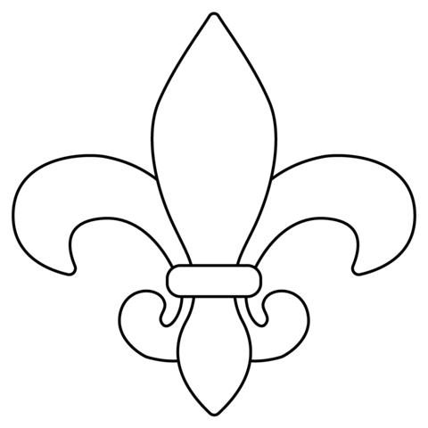 Fleur de lis emoji coloring page free printable coloring pages