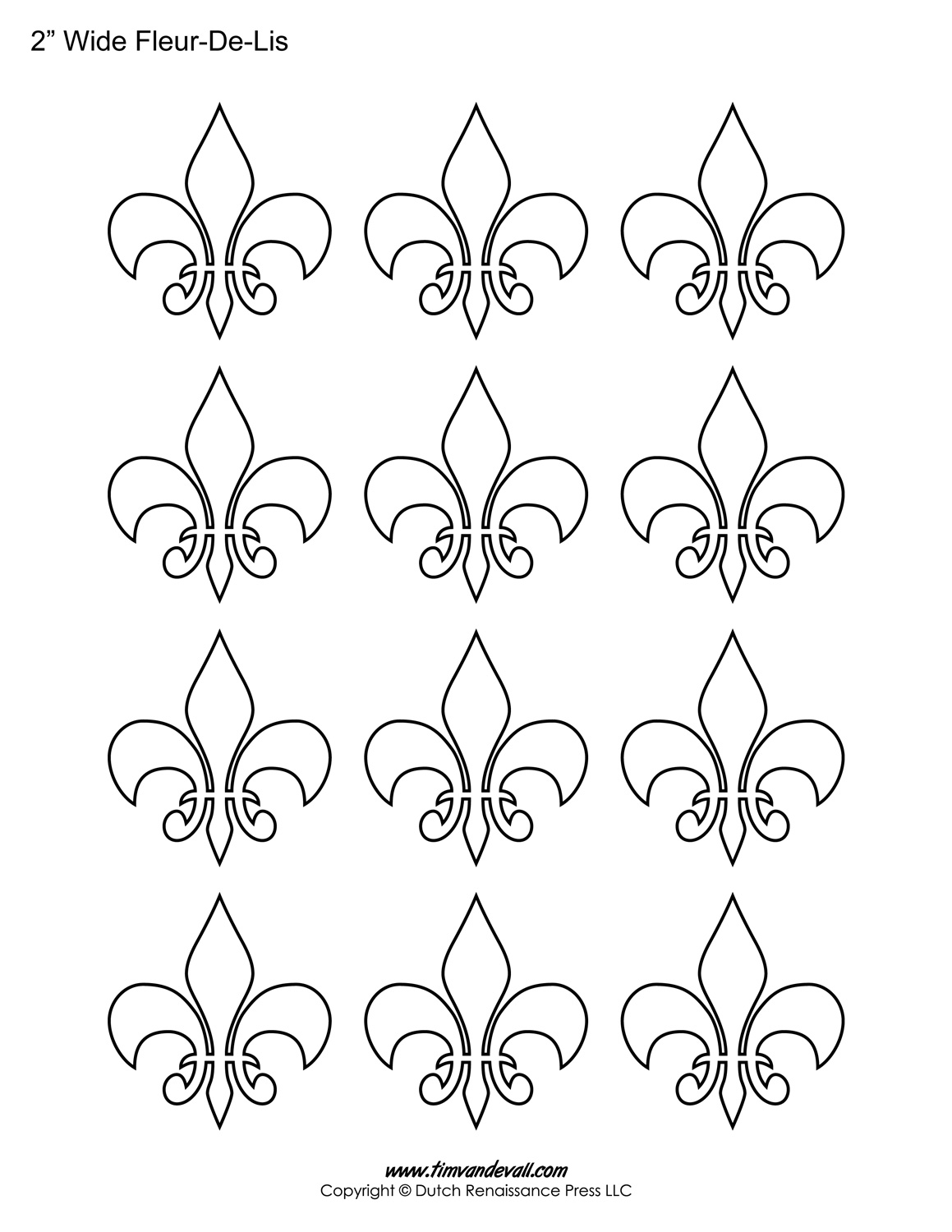 Fleur de lis template â tims printables