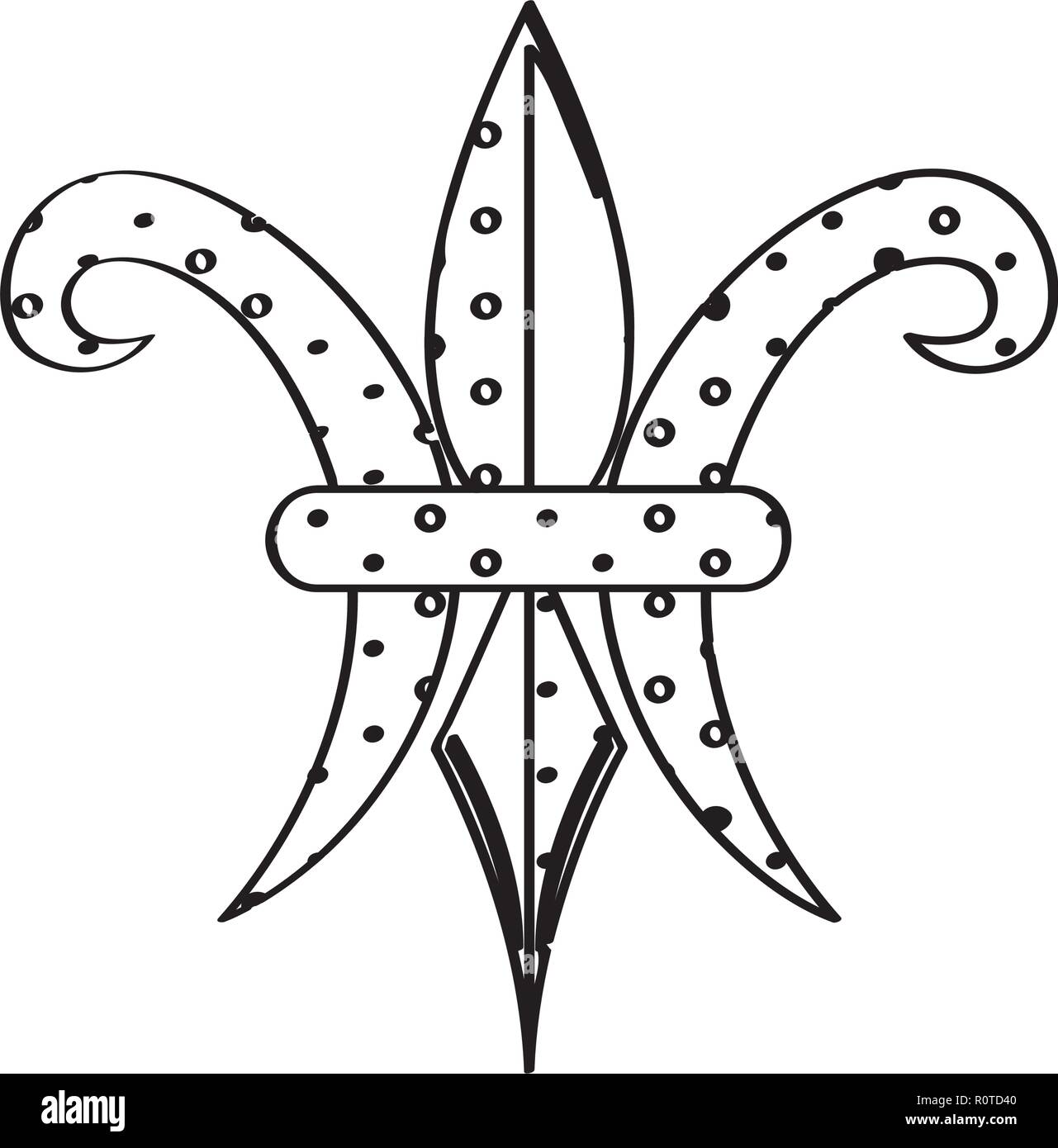 Fleur de lis vector black and white stock photos images