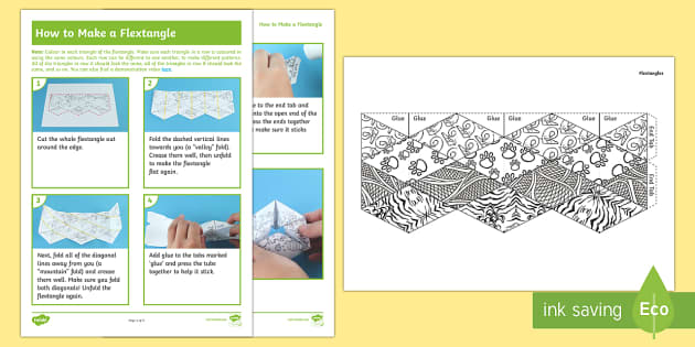 Ks celebration flextangle paper craft teacher made
