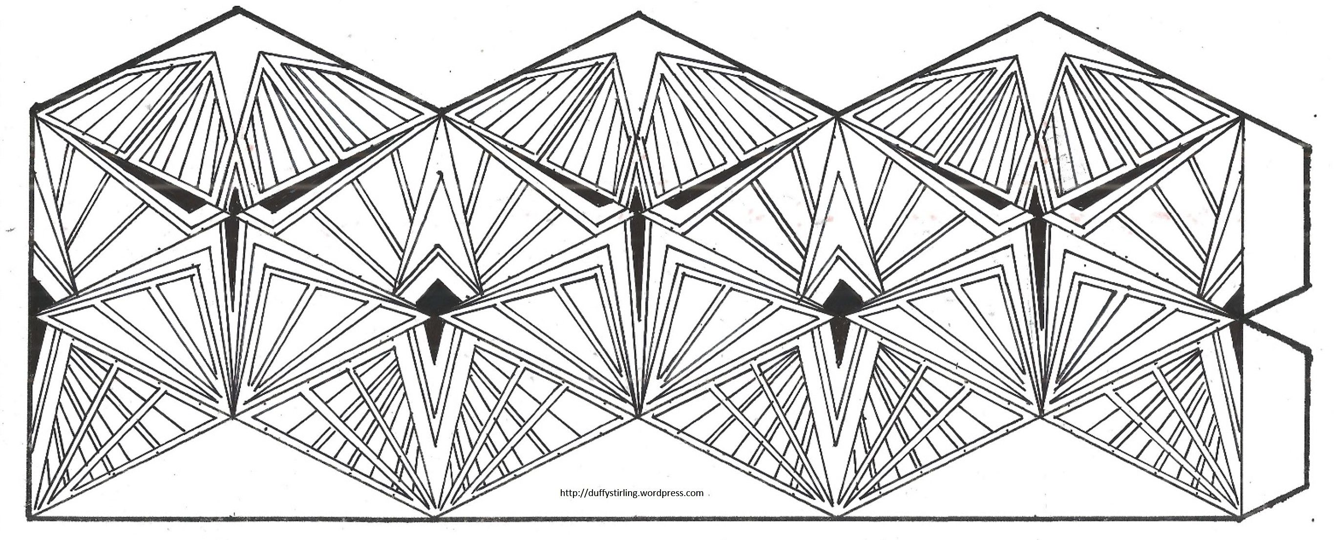 Flextangle template paper art art lessons