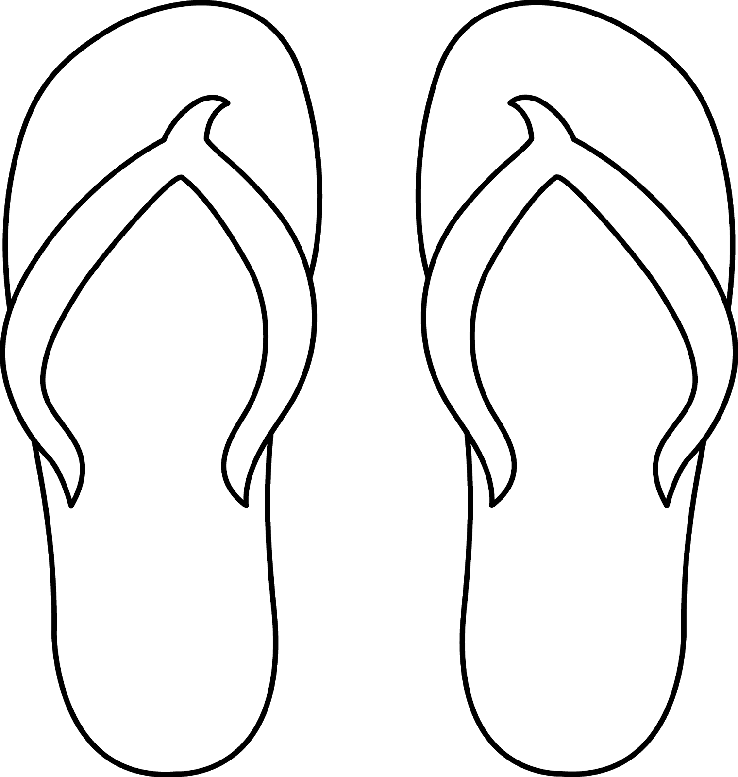 Free printable flip flop template