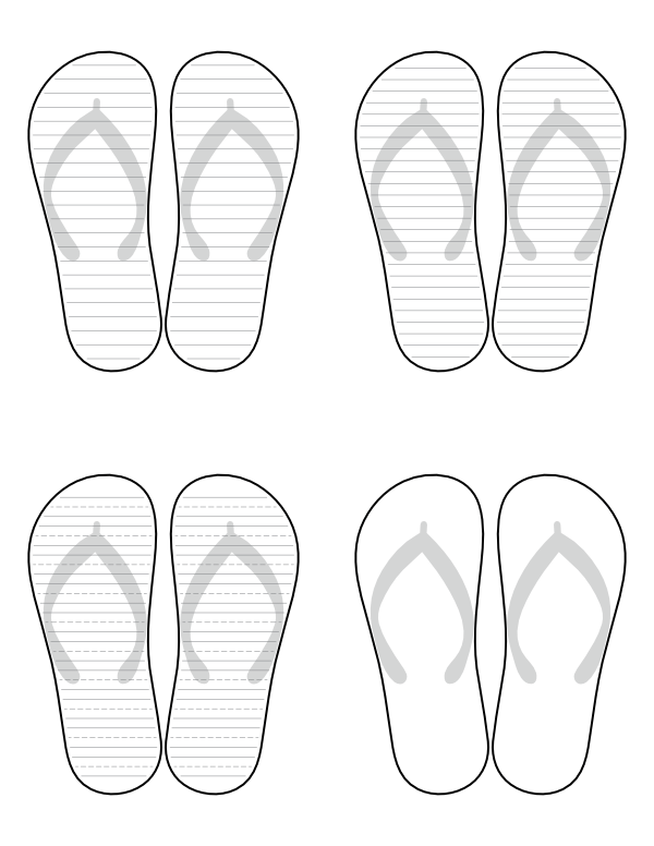 Free printable flip flop