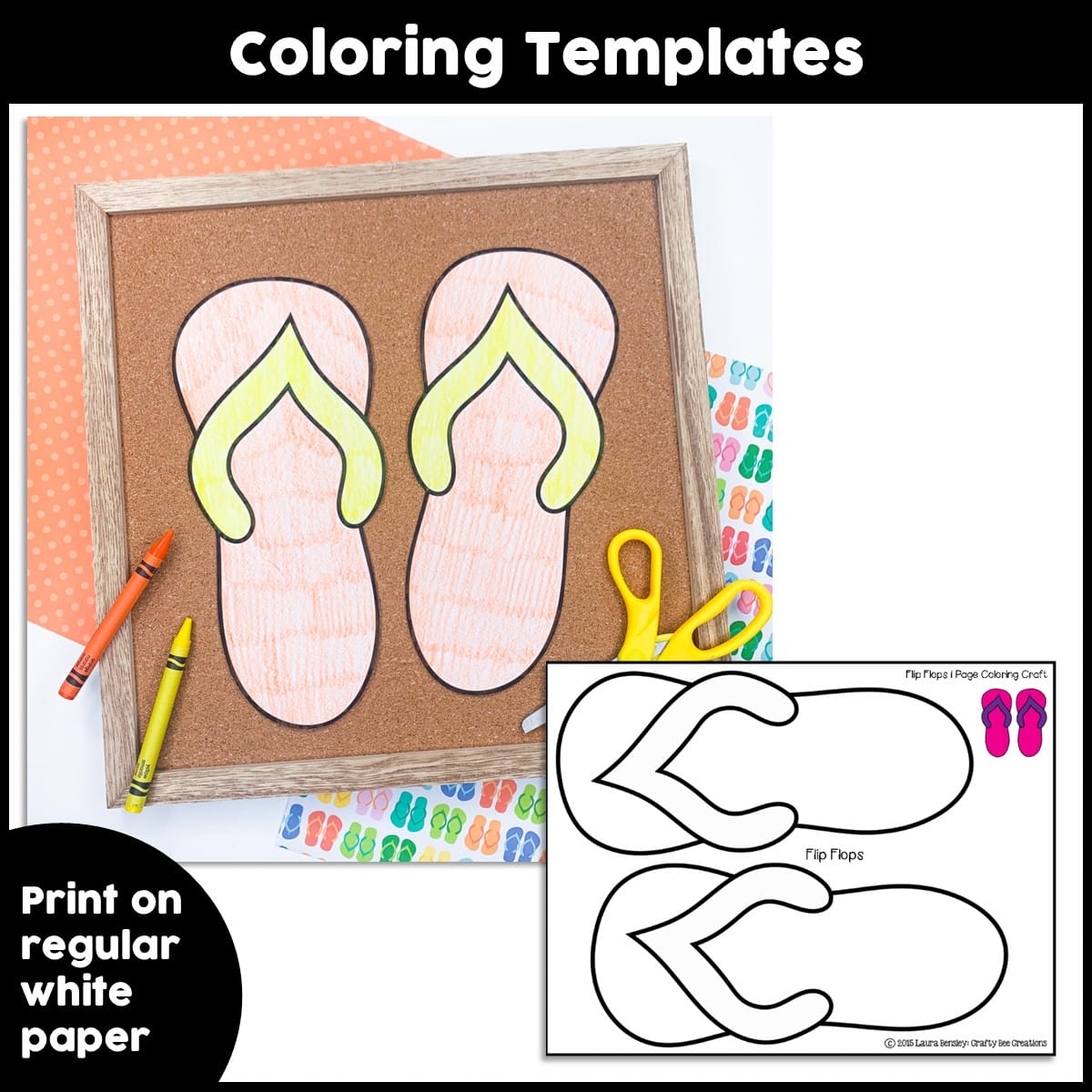 Flip flops craft activity