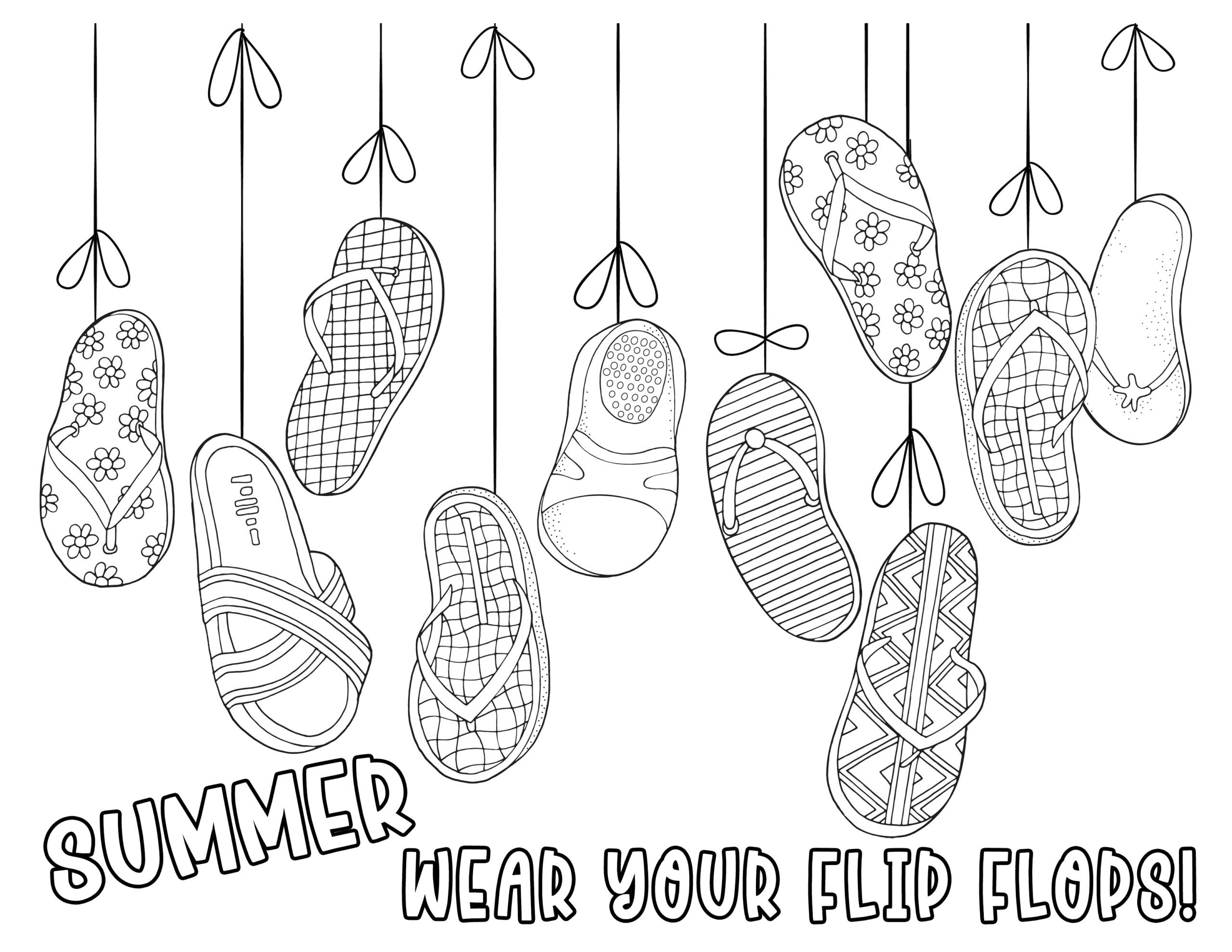 Favorite pastimes coloring pages summer fun