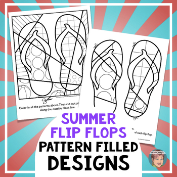 Free flip flop coloring pages great start of the year or summer activity