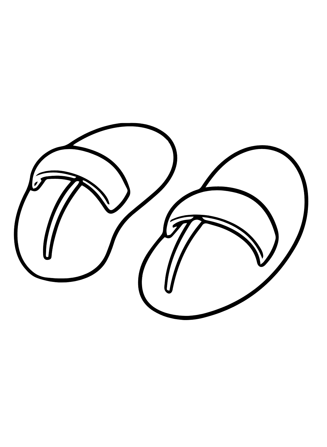 Sandals coloring pages printable for free download