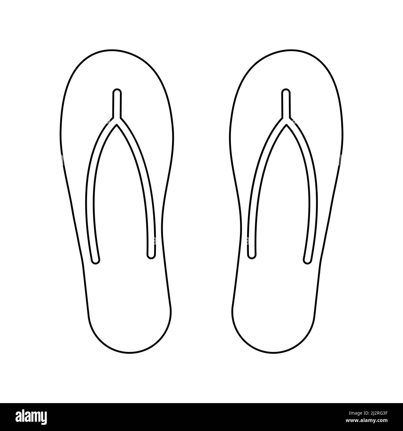 Flip flop sandals black and white stock photos images