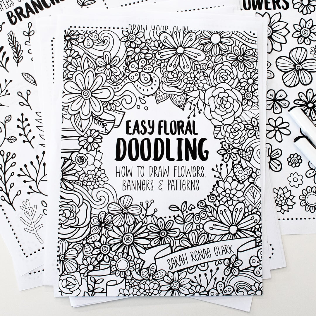 Easy floral doodling how to draw flowers banners patterns