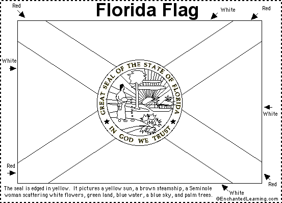 Florida flag printout