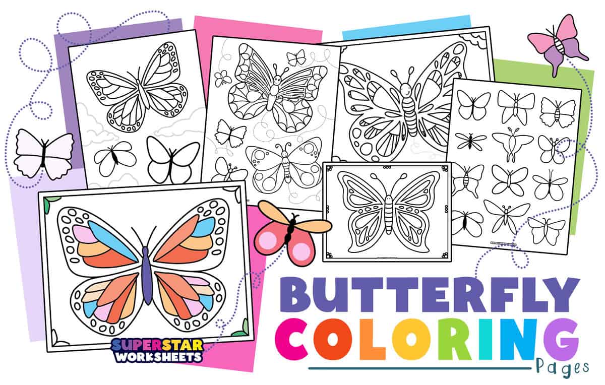 Butterfly coloring pages