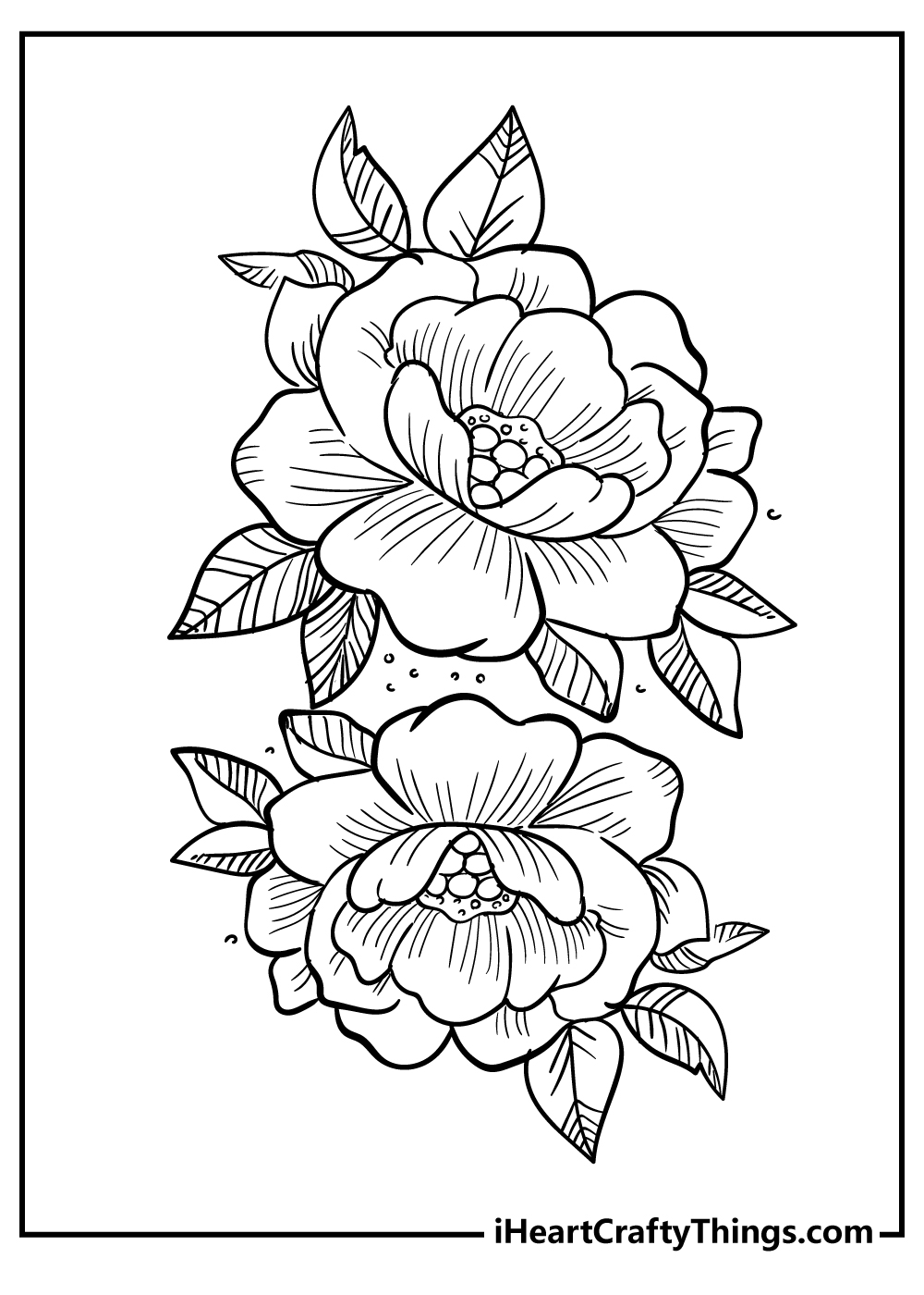 Flower coloring pages free printables