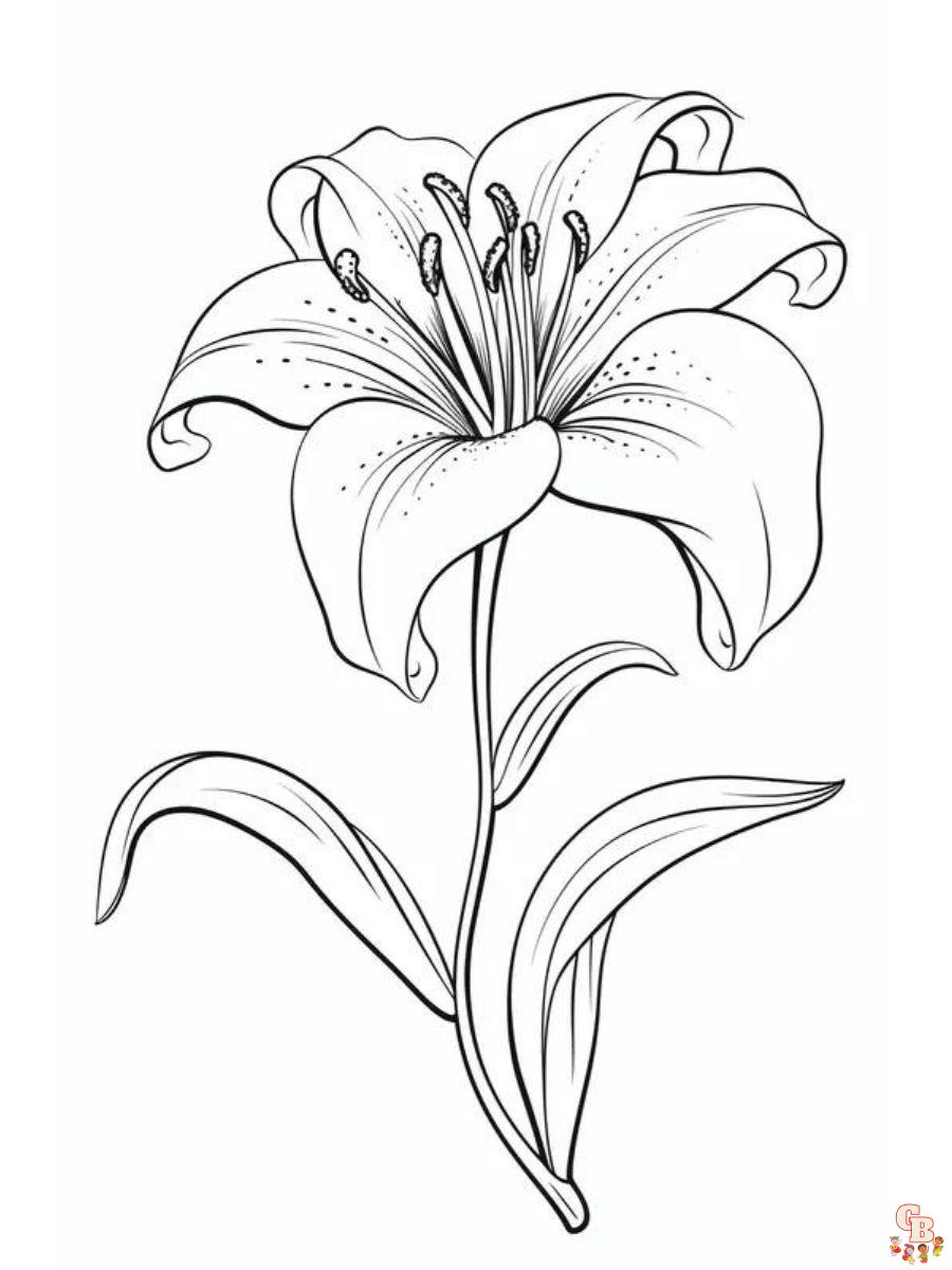 Enjoy free printable flowers coloring pages with