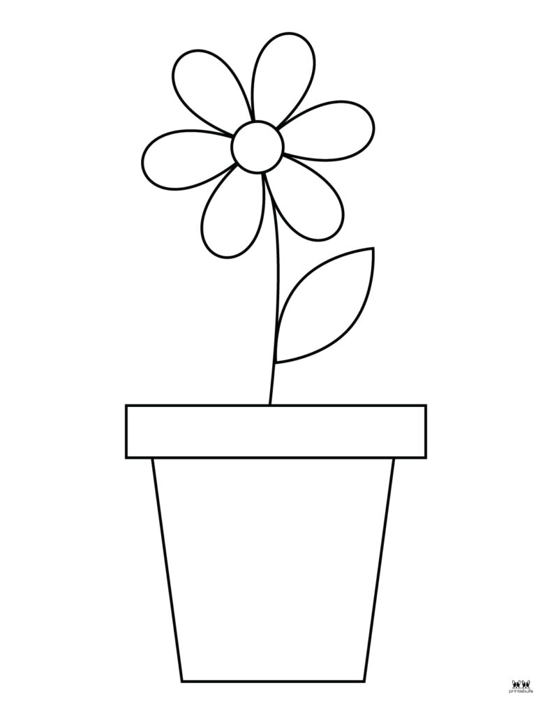 Flower coloring pages