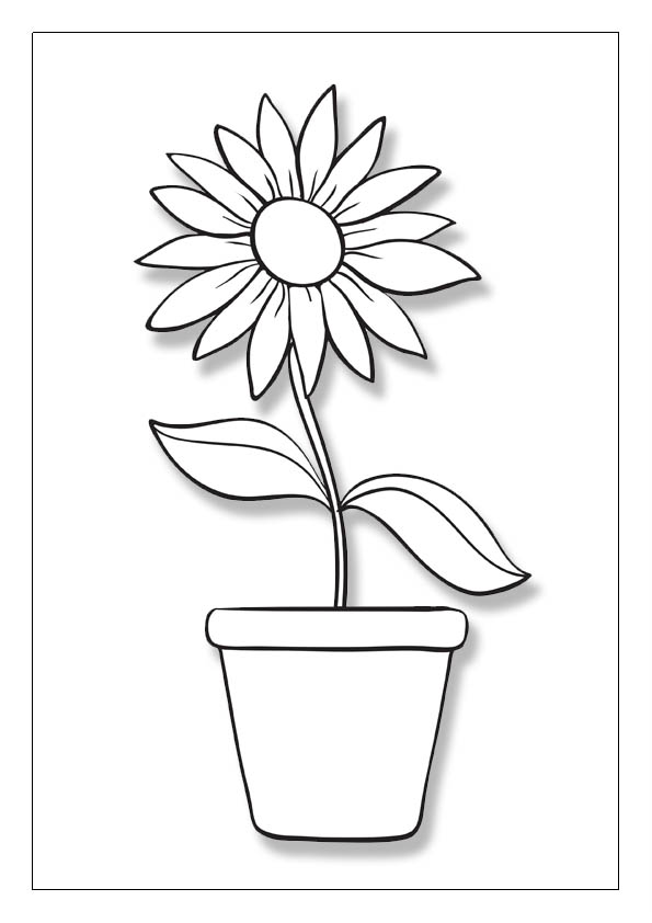 Flower coloring pages printable coloring sheets