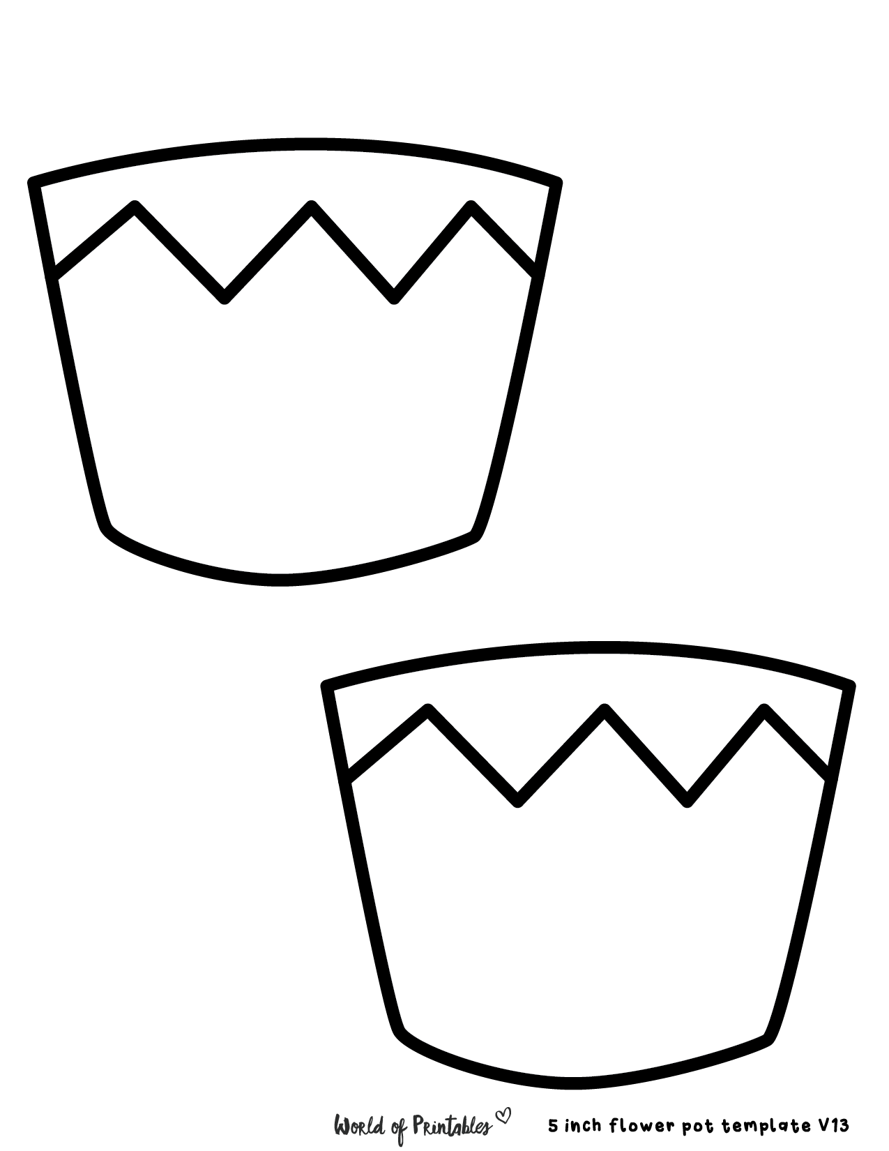 Flower pot templates