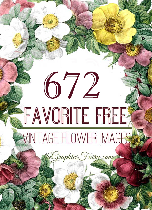 Vintage flower images