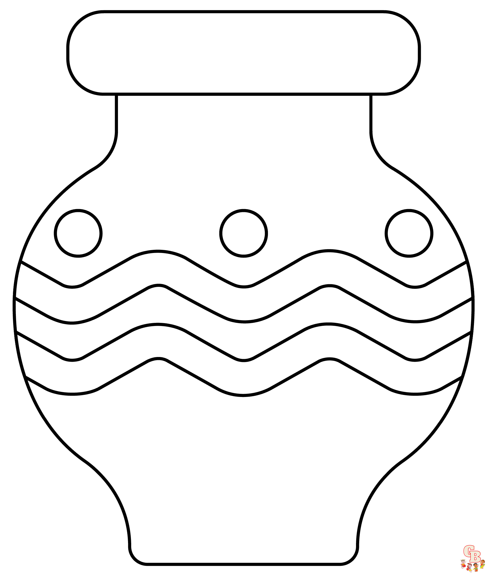 Printable vase coloring pages free for kids and adults