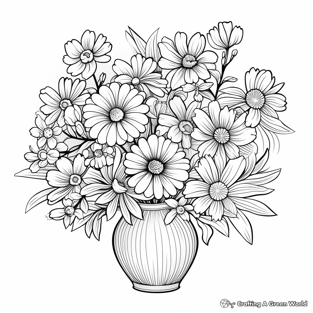 Daisy coloring pages