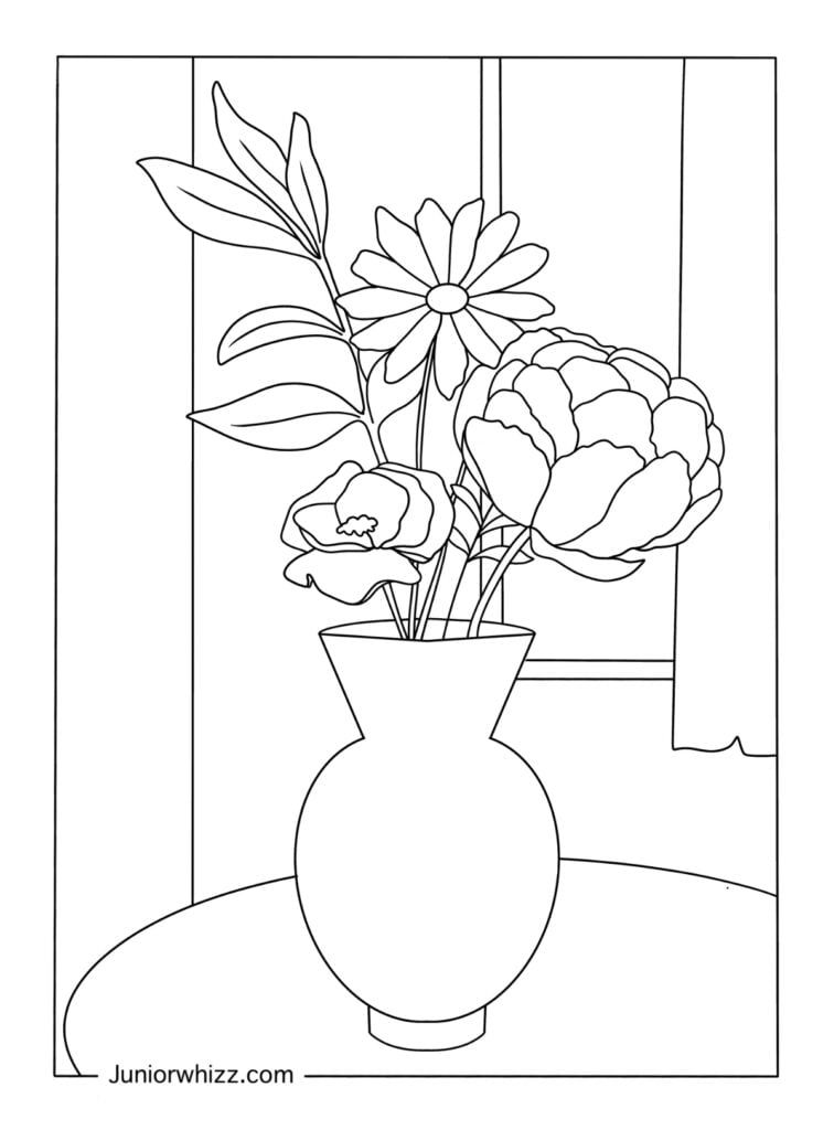 Spring flowers coloring pages printable pdfs