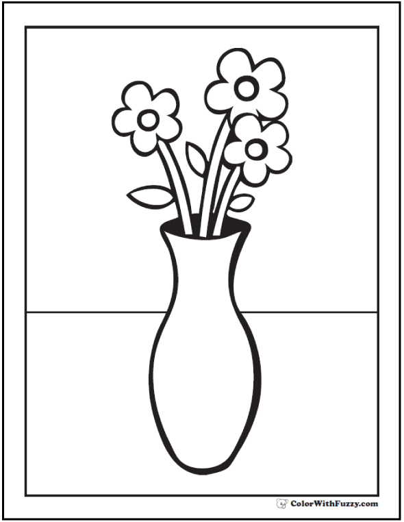 Flower coloring pages â tulips roses lilies daisies bouquets