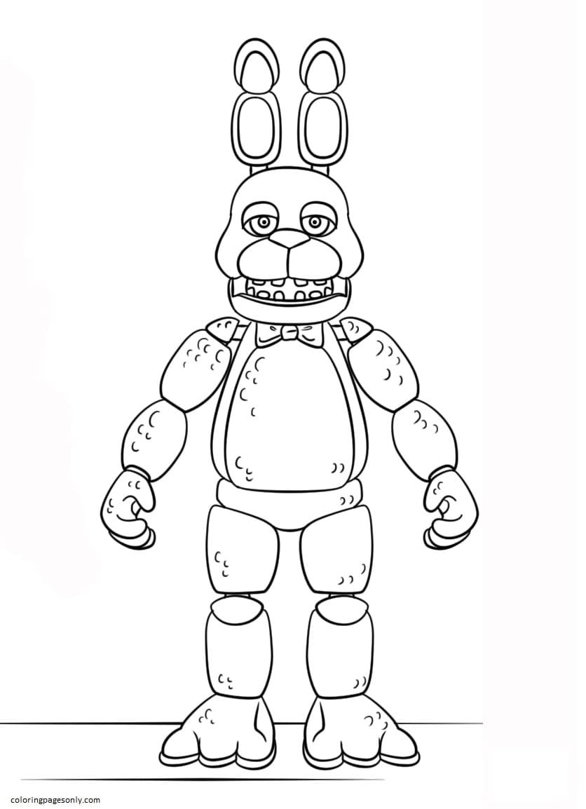 Five nights at freddys coloring pages printable for free download