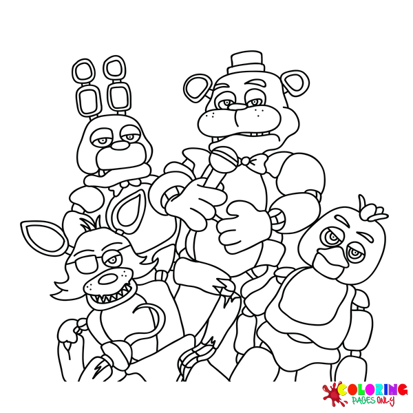 Five nights at freddys coloring pages