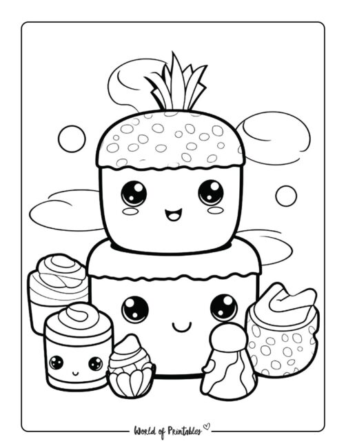 Food coloring pages