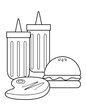 Free printable food coloring pages