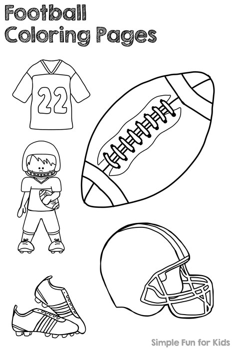 Football coloring pages