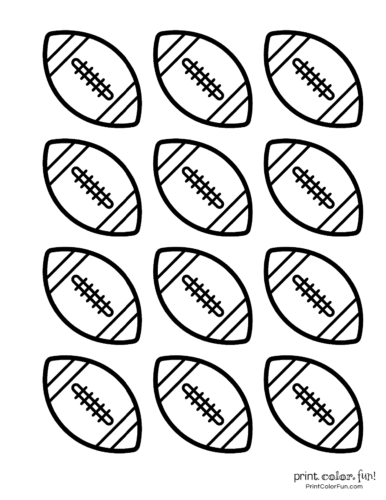 Free football coloring pages party printables at