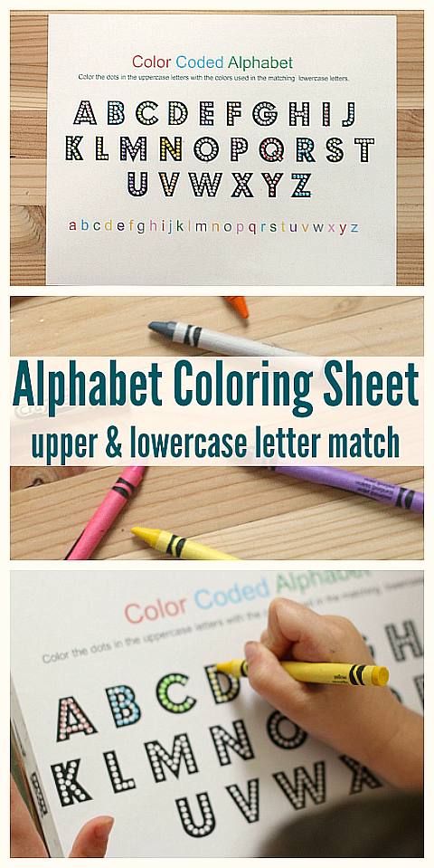 Alphabet coloring sheet