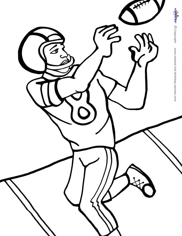 Printable football coloring page