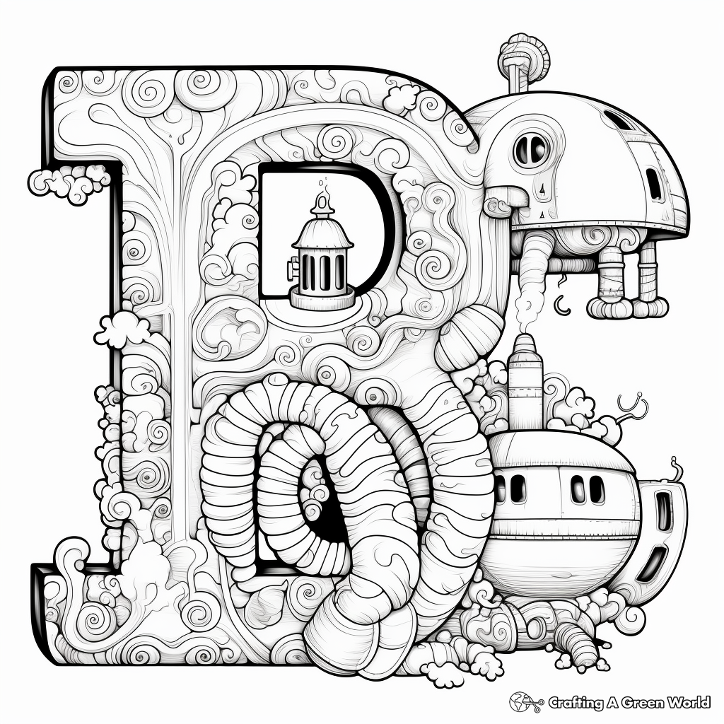 Alphabet coloring pages