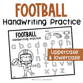 Football coloring pages football alphabet letter tracing handwriting practice