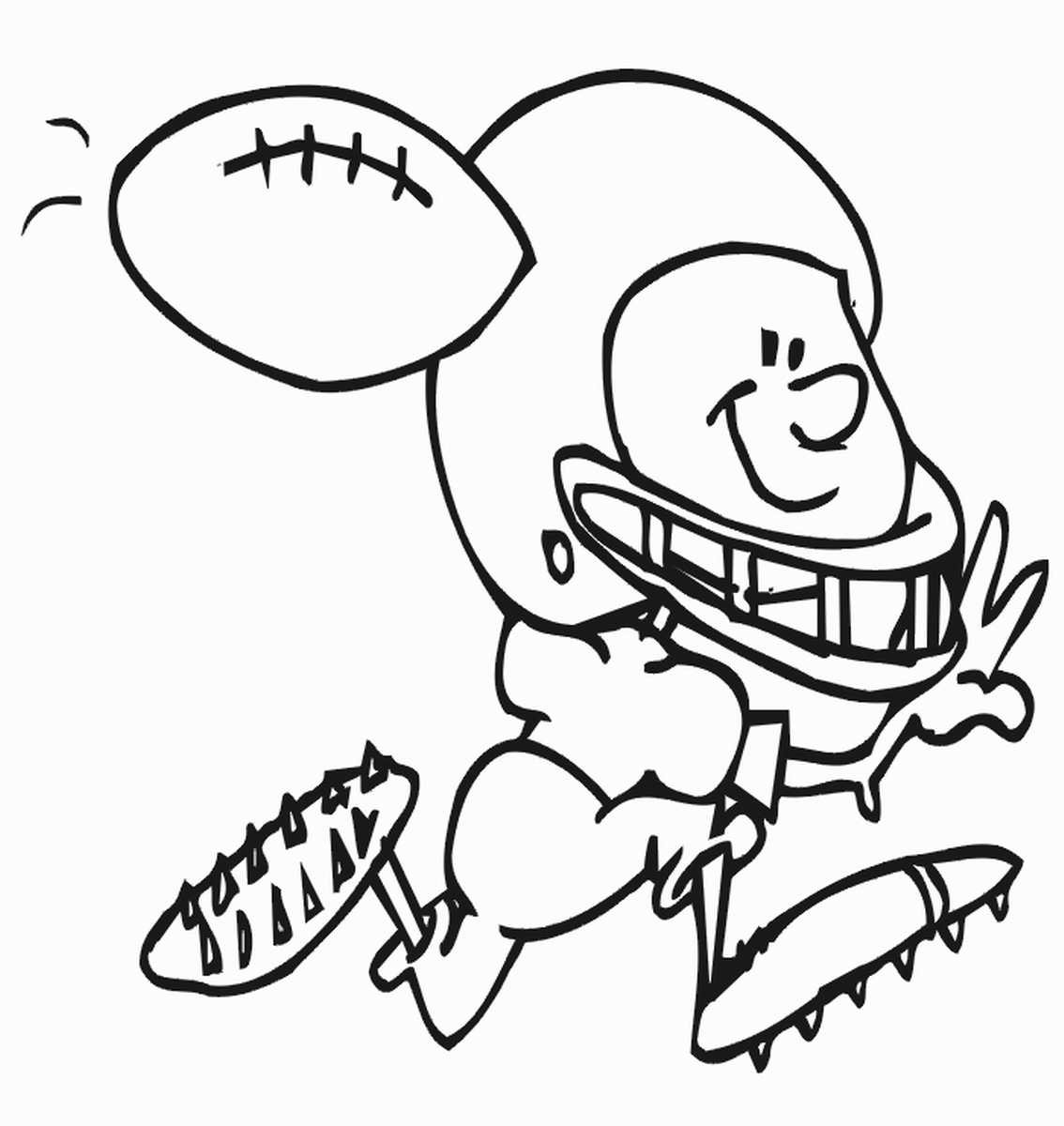 Free printable football coloring pages for kids