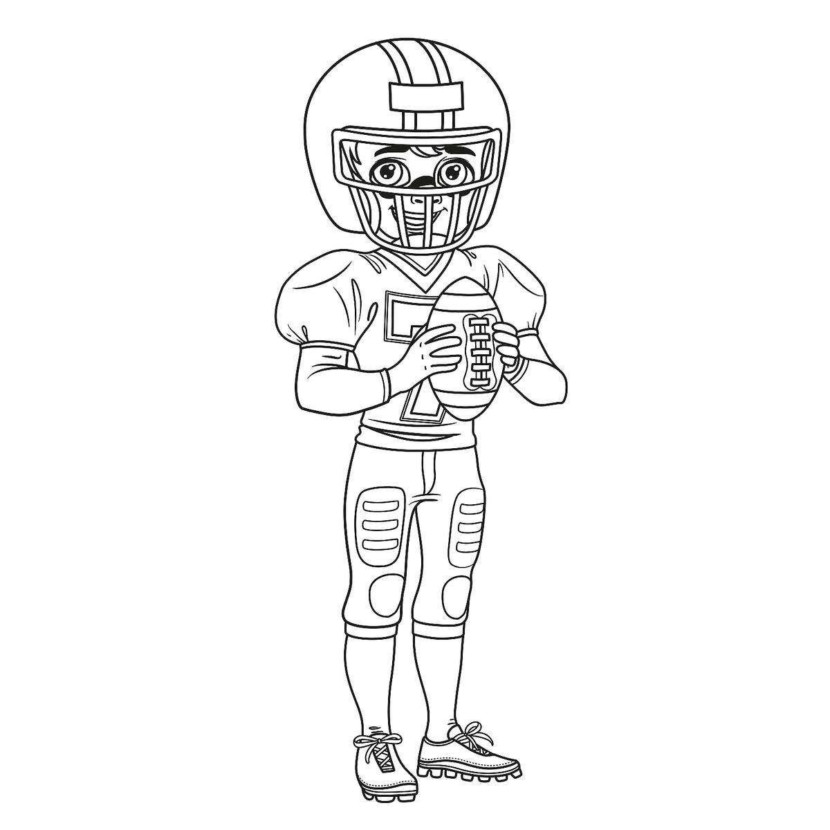 Football coloring pages printable sports coloring activity pages to entertain kids during the game printables mom