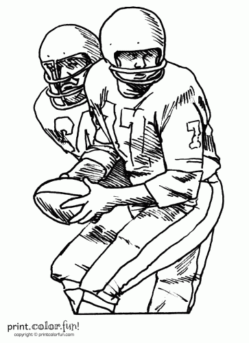 Football player coloring pages free sports printables at