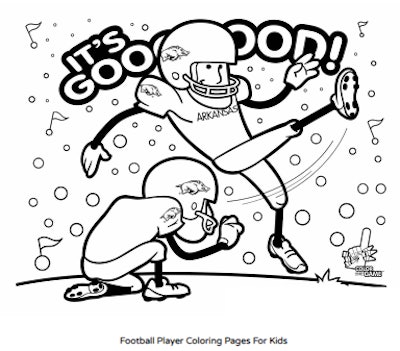 Free football coloring pages you can print for your little sports fan