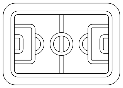 Football field coloring page free printable coloring pages